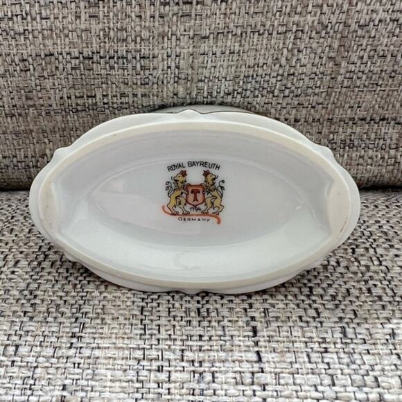 Royal Bayreuth Toothpick/business Card Holder Fine China Germany Vintage - Picture 4 of 4